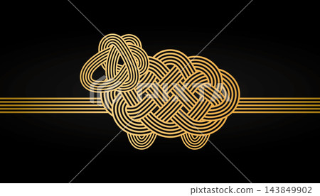 Year of the Sheep: Mizuhiki (decorative cord) with a sheep motif Year of the Sheep: Mizuhiki (decorative cord) with a sheep motif 143849902