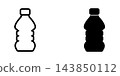 Plastic bottle icon design template 143850112