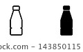 Plastic bottle icon design template 143850115