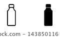 Plastic bottle icon design template 143850116