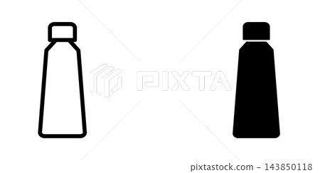 Plastic bottle icon design template Plastic bottle icon design template 143850118