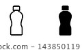 Plastic bottle icon design template 143850119