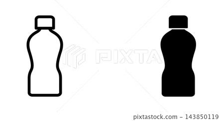 Plastic bottle icon design template Plastic bottle icon design template 143850119