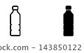 Plastic bottle icon design template 143850122
