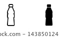 Plastic bottle icon design template 143850124