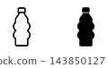 Plastic bottle icon design template 143850127