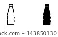 Plastic bottle icon design template 143850130