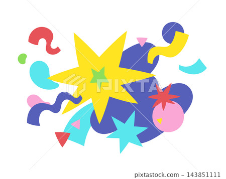 A pop art background illustration of a simple explosion. 143851111