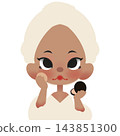 woman with makeup  143851300