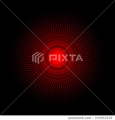 red spirograph mandala isolated on black background vector red spirograph mandala isolated on black background vector 143852039