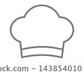 Chef's hat icon (chef's mark) 143854010