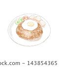 印度尼西亞菜Nasi goreng 143854365