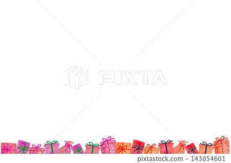 水彩禮品線插畫素材 3 水彩禮品線插畫素材 3 143854601