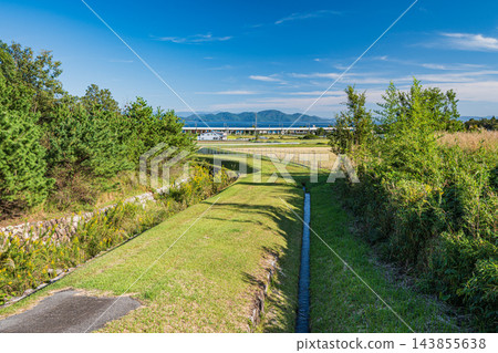 滋賀縣大津市北小鬆的鄉村景觀 滋賀縣大津市北小鬆的鄉村景觀 143855638