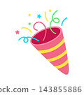 party emoji party popper surprise illustration 143855886