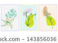 cute card with a butterfly 143856036