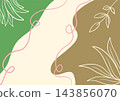 pink background with abstract floral ornament 143856070