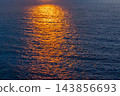 Winter in Yakushima: Sunset view, beautiful sun road 143856693