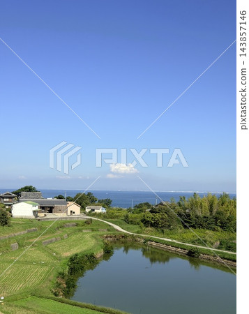 池塘、綠樹和藍天 池塘、綠樹和藍天 143857146