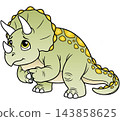 A fun dinosaur illustration: Triceratops 143858625