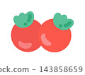 Mini tomatoes, cherry tomatoes, illustrations 143858659