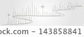 aurora line art vector background illustration design 143858841