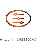 Setting icon design template 143859148