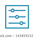 Setting icon design template 143859152