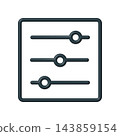 Setting icon design template 143859154