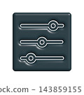 Setting icon design template 143859155