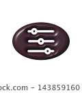 Setting icon design template 143859160