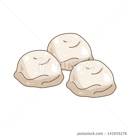 Illustration of vanilla ice cream 143859276