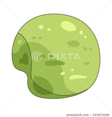Illustration of matcha ice cream Illustration of matcha ice cream 143859280