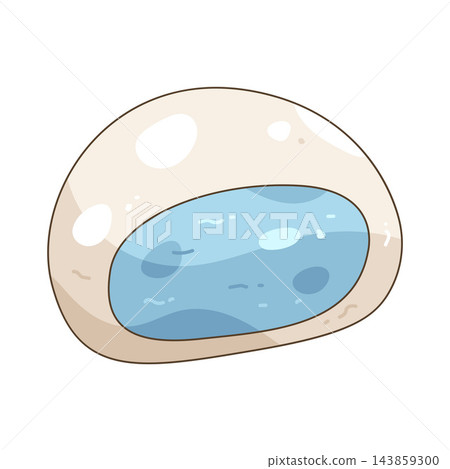Illustration of mochi ice cream 143859300