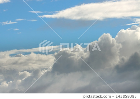 藍天白雲夏日圖片 143859383