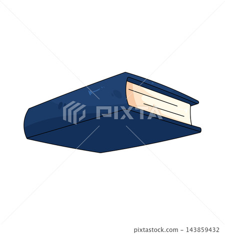 Illustration of closed book Illustration of closed book 143859432