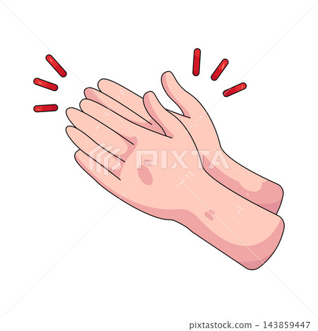 Illustration of applause hands Illustration of applause hands 143859447