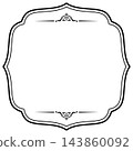 Antique/Vintage/Frame/Label/Square/Black/Illustration/Material 143860092