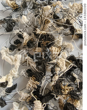 3D Printer Filament Purge Waste After Color Change 3D Printer Filament Purge Waste After Color Change 143860399