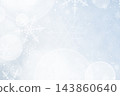 A Christmas background with bokeh and small snowflakes 143860640