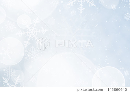 A Christmas background with bokeh and small snowflakes A Christmas background with bokeh and small snowflakes 143860640