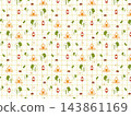 秋季背景素材傳單圖案 - 露營 143861169