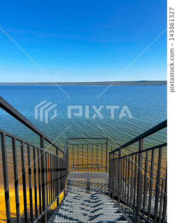 Stairs to the shore 143861327