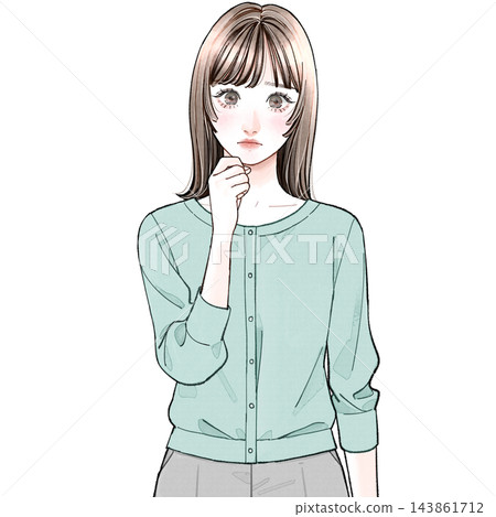 辦公室職員 A_辦公室休閒裝_我很擔心 143861712