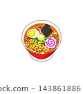 味噌拉麵插圖 143861886