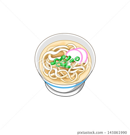 illustration of kake udon 143861990