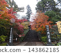 通往圓覺寺的道路兩旁秋色正濃，雪花飄落。 143862185
