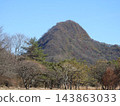 Soma Mountain and the blue sky, where colors have begun to appear. 143863033