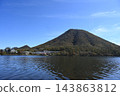 Lake Haruna and the colorful Mount Haruna 143863812