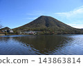 Lake Haruna and the colorful Mount Haruna 143863814